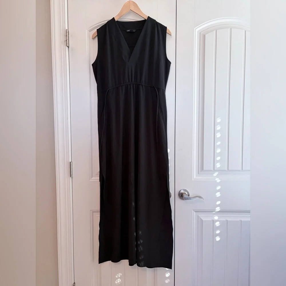 ATHLETA Women's Size XS Marlow Maxi Dress Black Lightweight‎ Sleeveless
